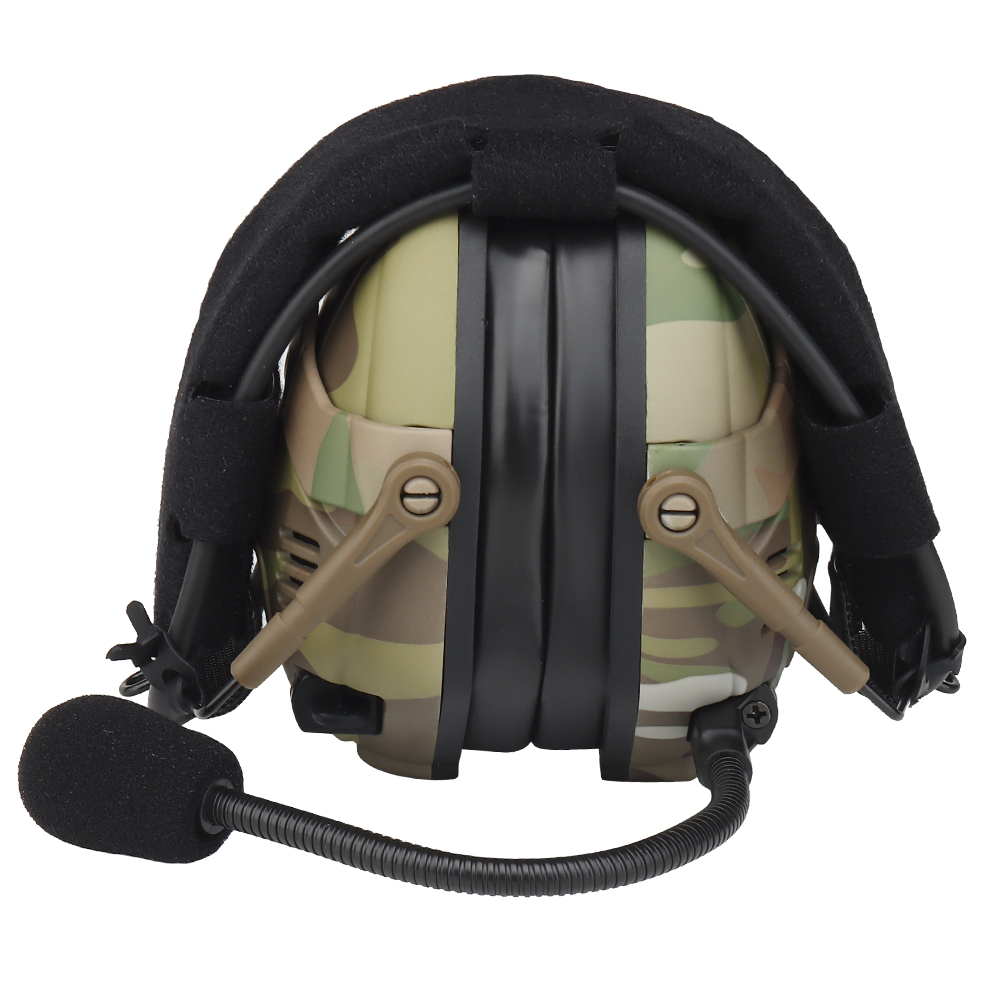 Sound pickup and noise reduction tactical Bluetooth headphones, helmet, quick-release dual-purpose silicone ear cups - ortacical