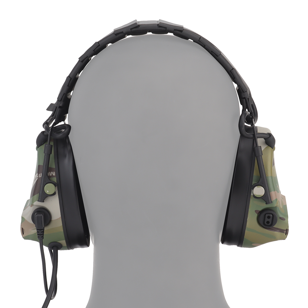 ComtacC5 camouflage tactical headphones, communication noise reduction, sound pickup, range protection, ear cups, head-mounted - ortacical