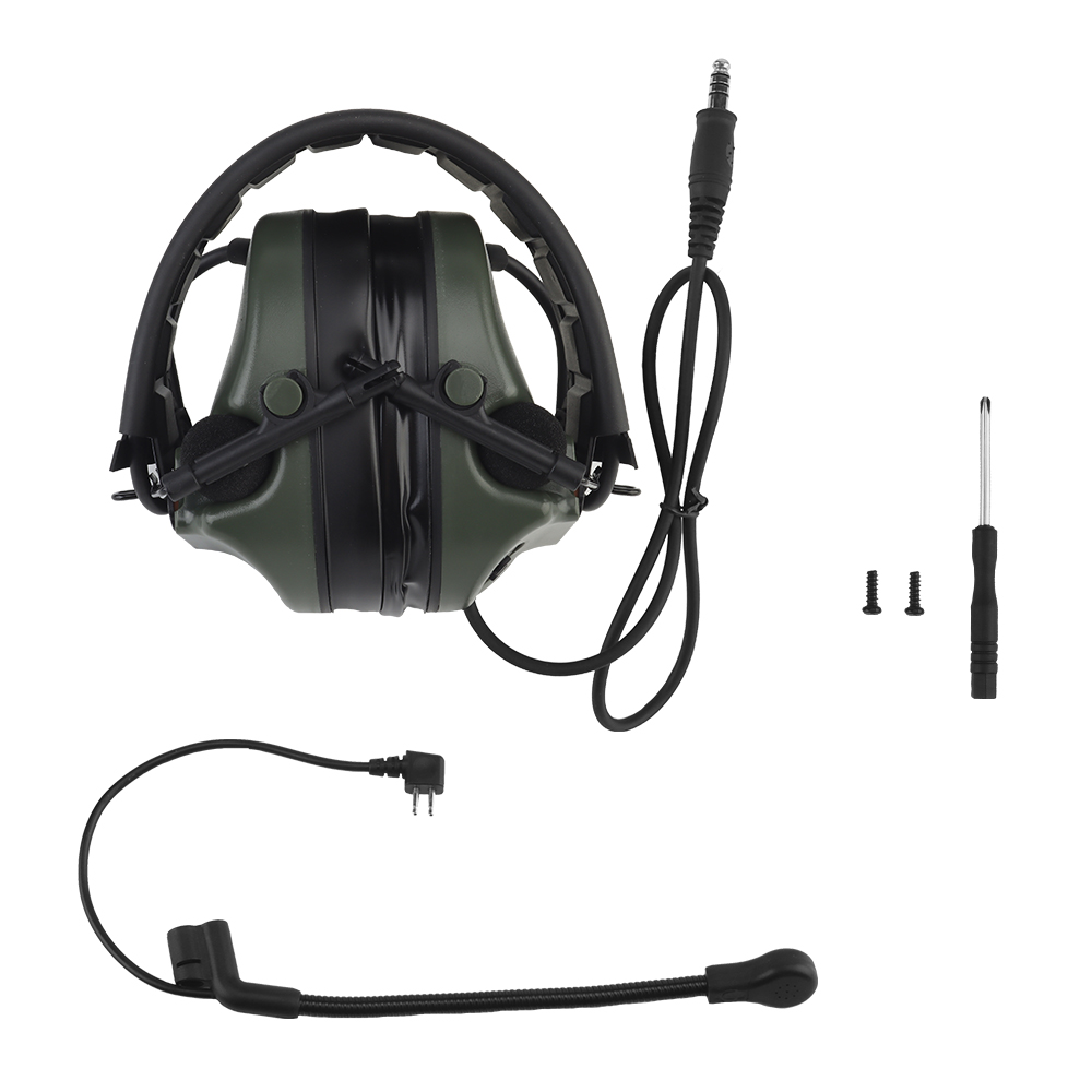 ComtacC5 camouflage tactical headphones, communication noise reduction, sound pickup, range protection, ear cups, head-mounted - ortacical
