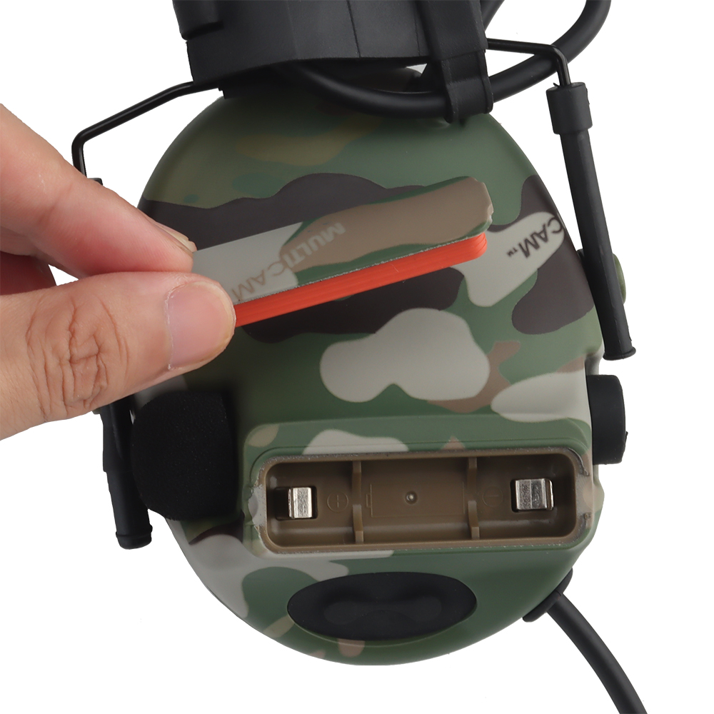 ComtacC5 camouflage tactical headphones, communication noise reduction, sound pickup, range protection, ear cups, head-mounted - ortacical