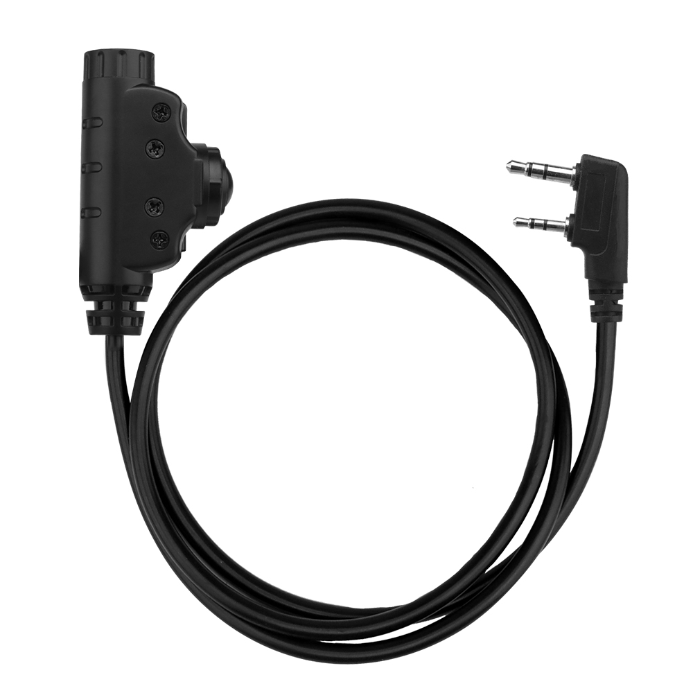 The Tactical U94 V2 PTT tactical headphone adapter features multiple plugs compatible with U17 specification plugs - ortacical