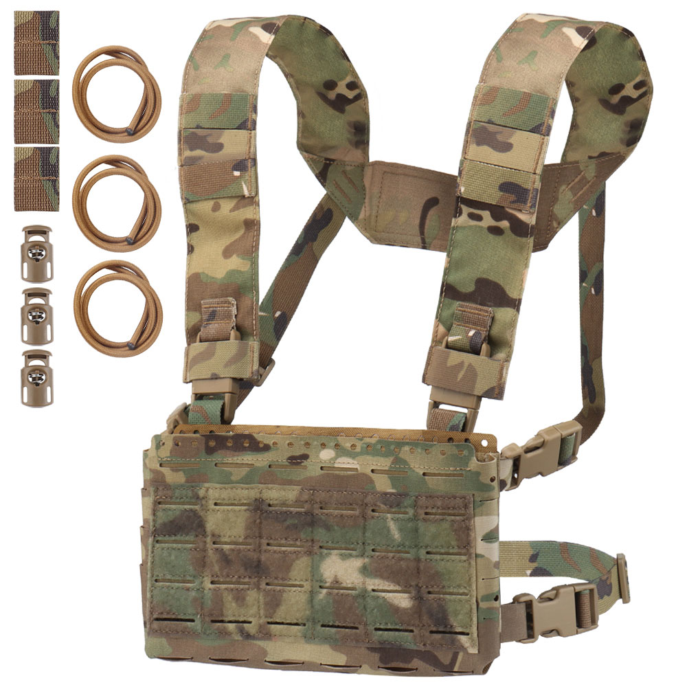 The SSMK5 tactical chest mount front panel is compatible with LV119 SPC JPC2.0 expansion assembly MOLLE - ortacical