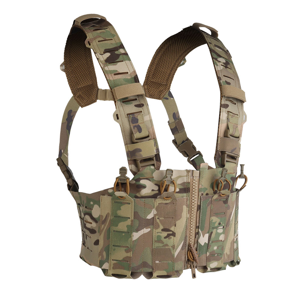 Lightweight SF tactical camouflage chest hook molle hook with zipper connection and fixation in various combinations - ortacical