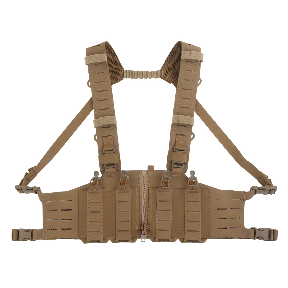 Lightweight SF tactical camouflage chest hook molle hook with zipper connection and fixation in various combinations - ortacical