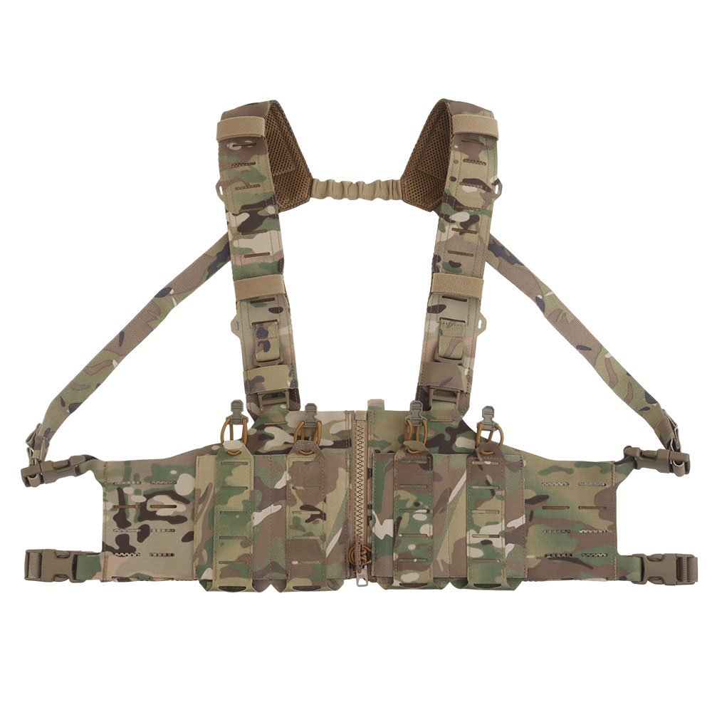 Lightweight SF tactical camouflage chest hook molle hook with zipper connection and fixation in various combinations - ortacical