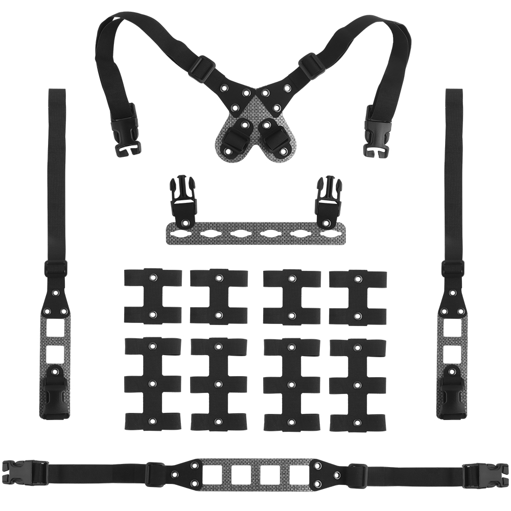 Modular tactical camouflage chest hanger with quick-release and quick-release plug-in buckle combination, DIY matching and self-combination - ortacical