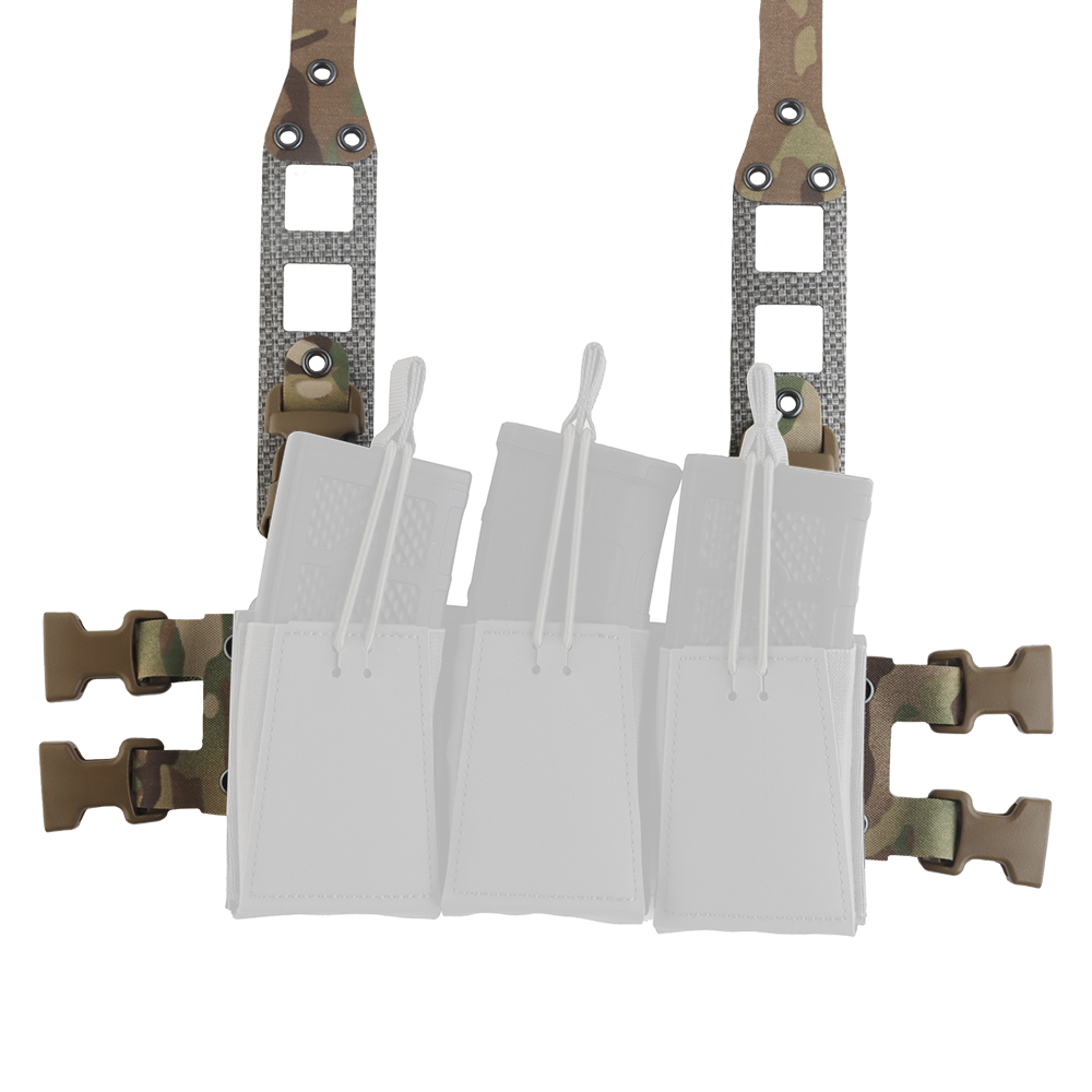 Modular tactical camouflage chest hanger with quick-release and quick-release plug-in buckle combination, DIY matching and self-combination - ortacical