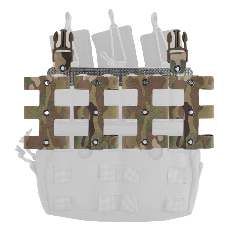 Modular tactical camouflage chest hanger with quick-release and quick-release plug-in buckle combination, DIY matching and self-combination - ortacical