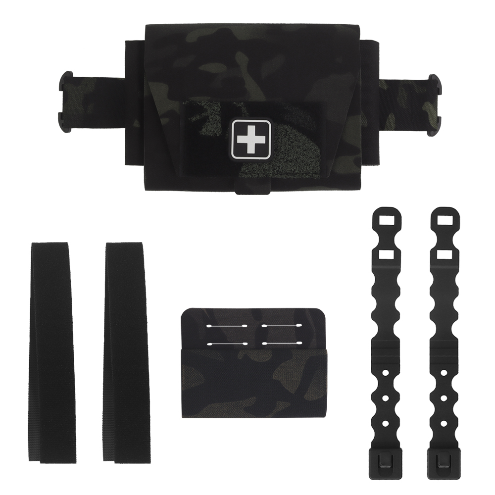 The split M system is equipped with a split horizontal pull cache design of a small, light and fast first aid kit V2 - ortacical