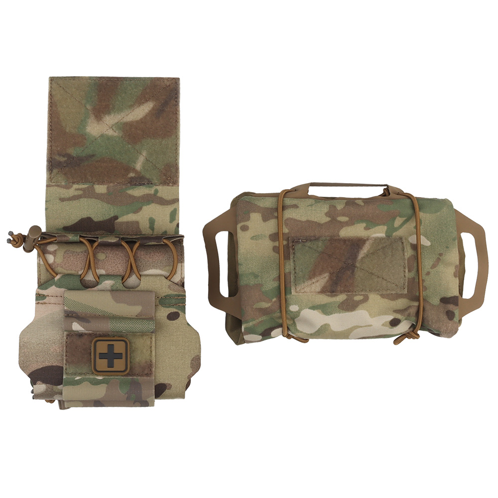 Quickly deploy the first aid kit tactical outdoor medical supplies storage bag expansion lower hanging bag - ortacical