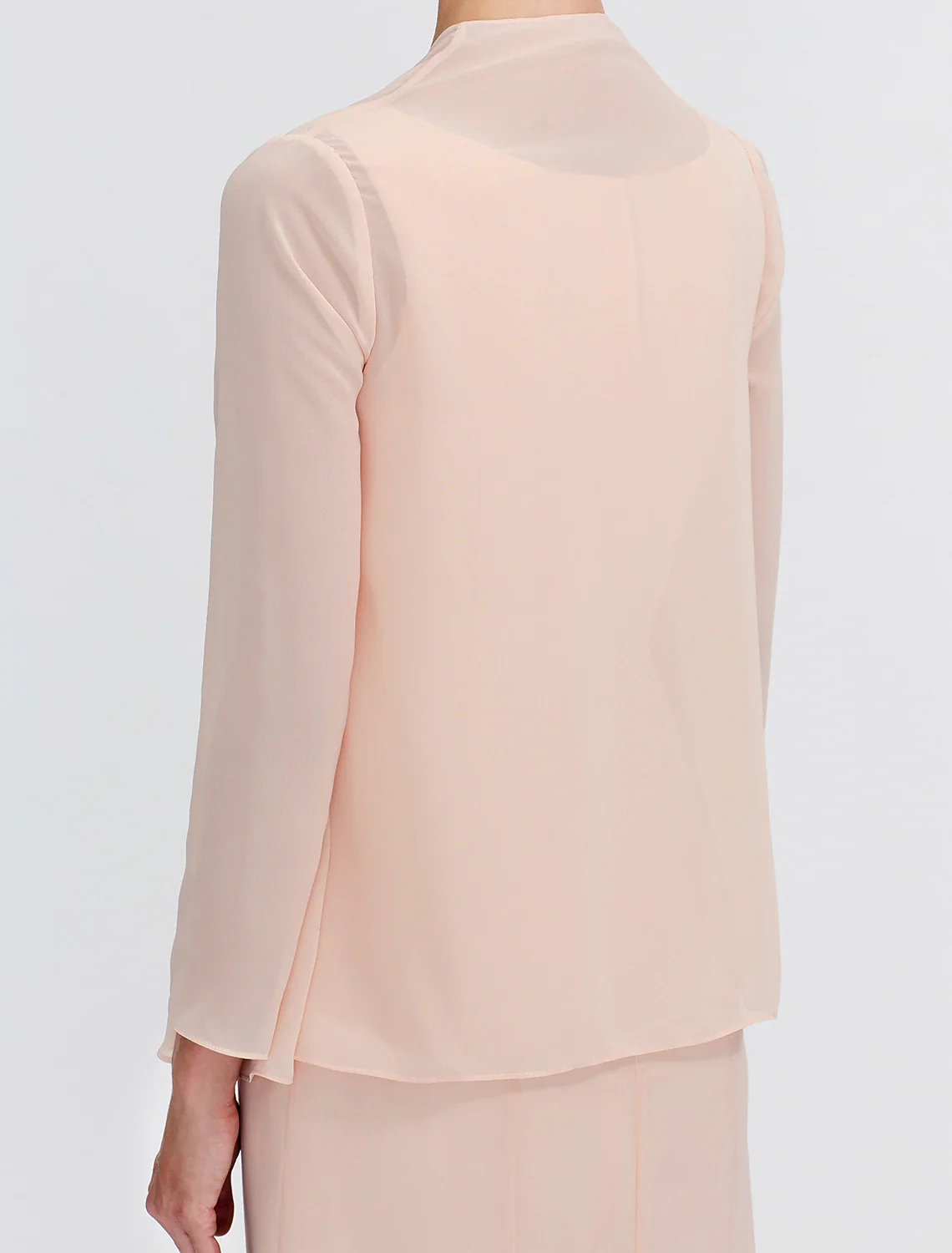 Two Piece Sheath / Column Mother of the Bride Dress Fall Wedding Guest Dresses Plus Size Elegant Jewel Neck Tea Length Chiffon Sleeveless Wrap Included with Sash / Ribbon Pleats Beading - TREBLEV