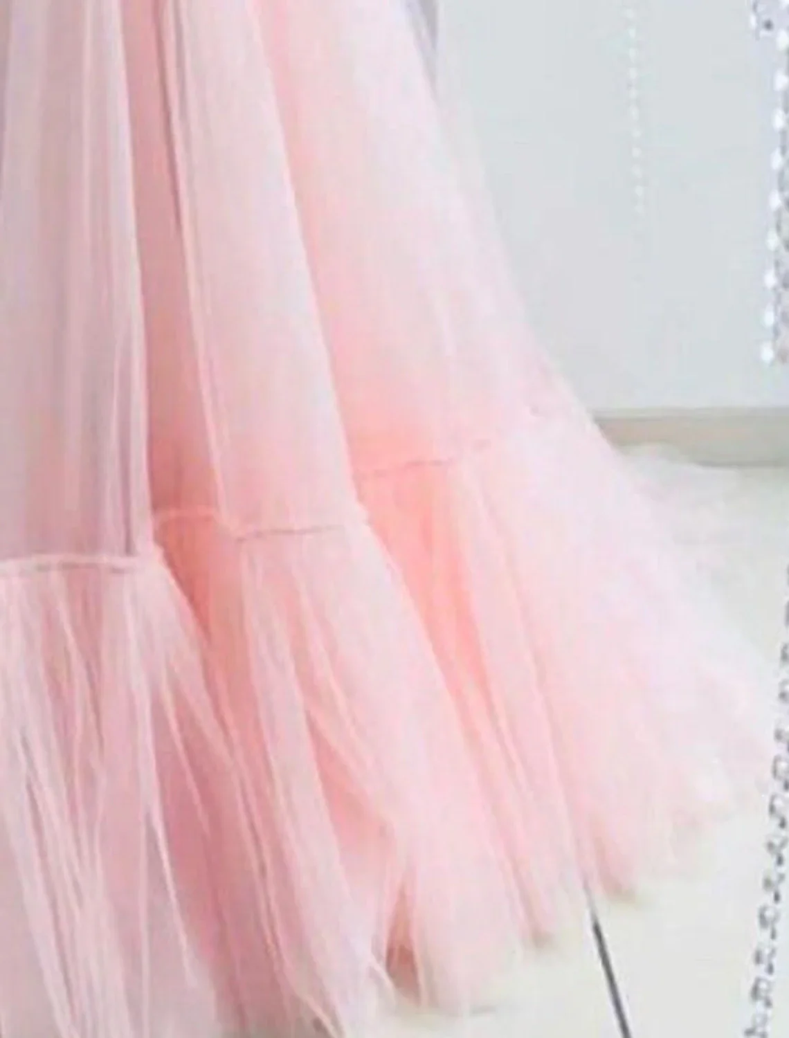 A-Line Minimalist Elegant Engagement Prom Dress Off Shoulder Long Sleeve Floor Length Tulle with Pleats Appliques - TREBLEV
