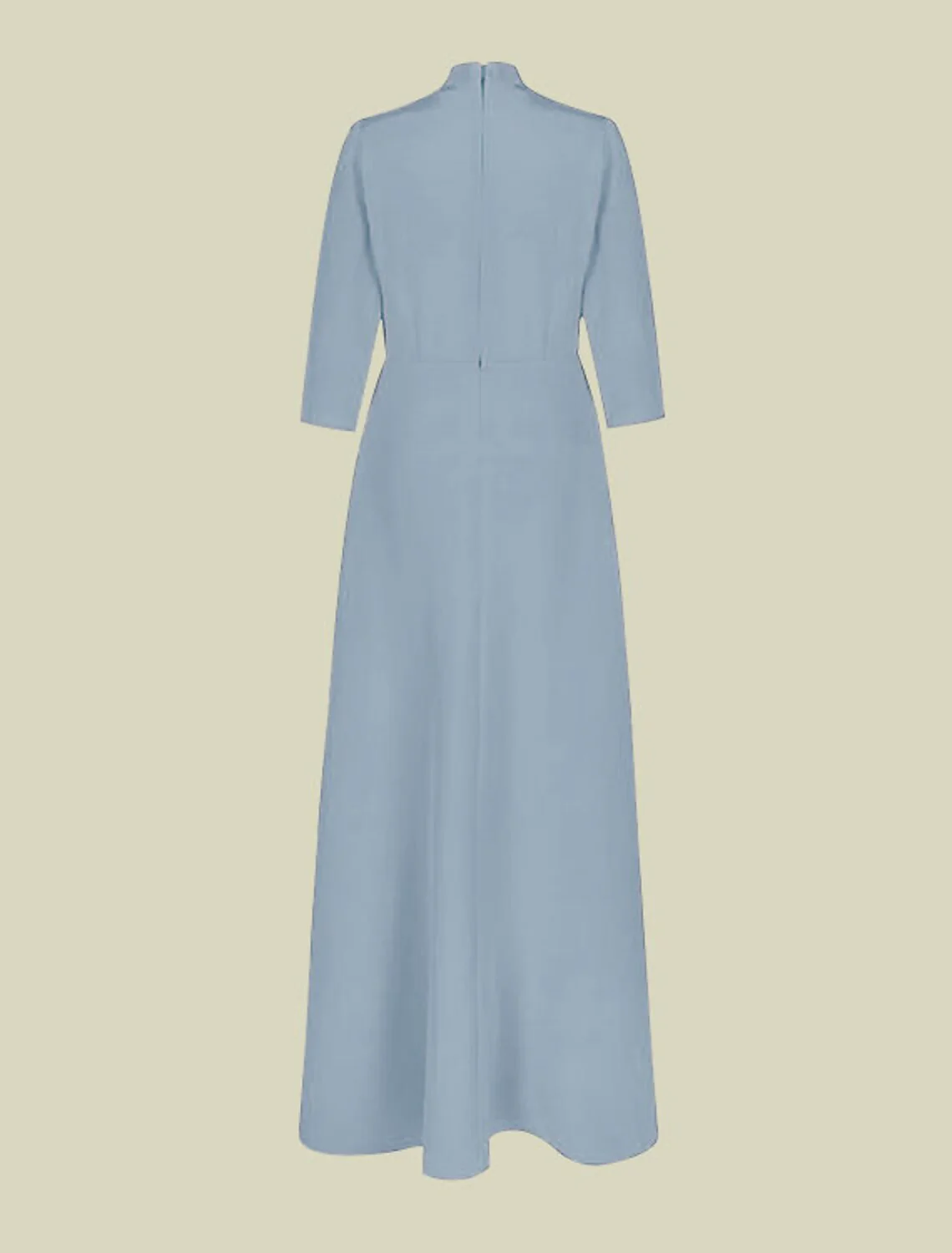 A-Line Mother of the Bride Dress Elegant V Neck Floor Length Charmeuse Sleeve with Ruching - TREBLEV