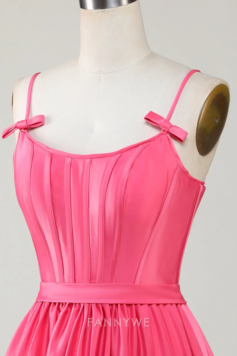 FannyWe Elegant Trendy A-Line Spaghetti Straps Fuchsia Short Homecoming Dresses hot sale - TREBLEV