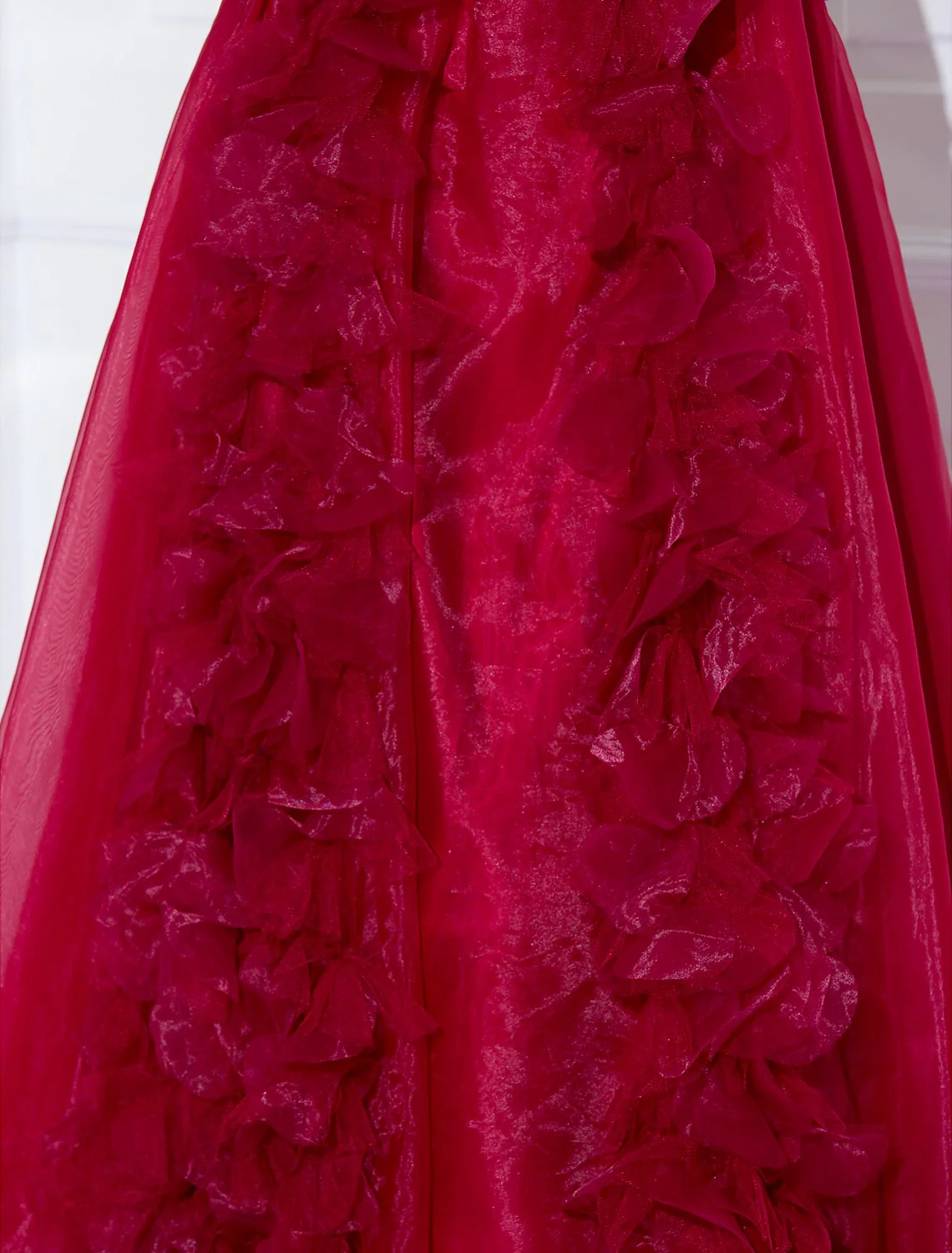 Celebrity Style Dress Holiday Floor Length Sleeveless Strapless Satin with Sash Flower - TREBLEV
