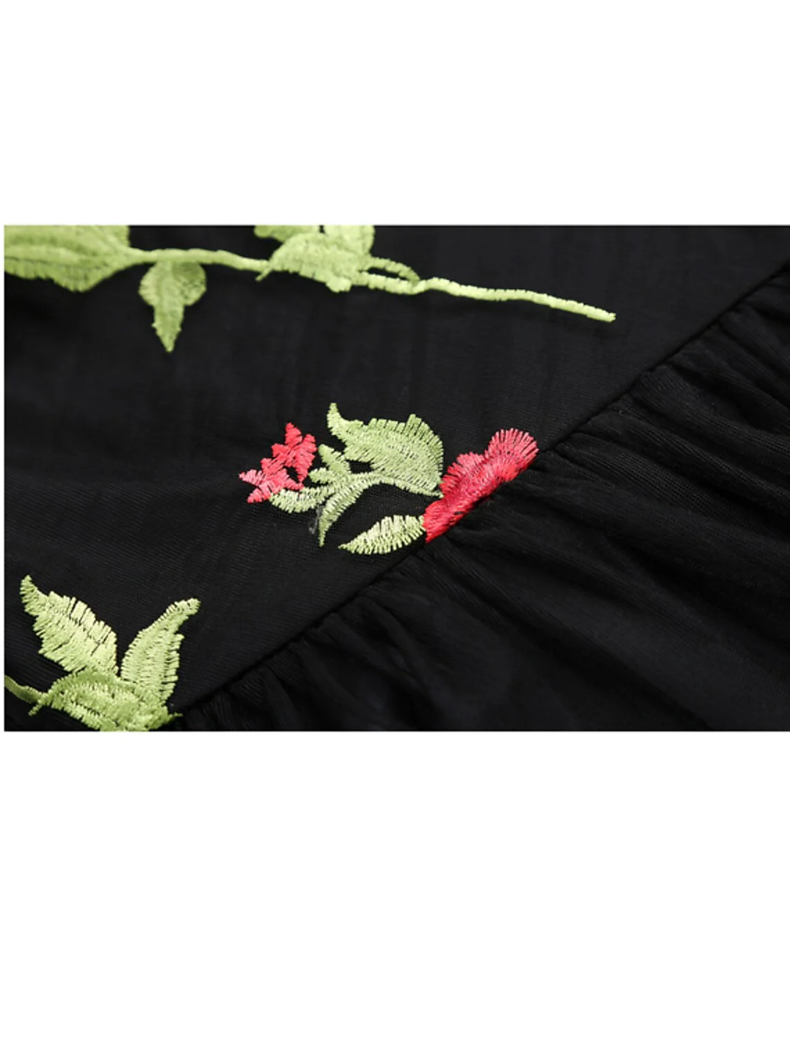 A-Line Cocktail Dresses Party Dress Holiday Knee Length Short Sleeve Off Shoulder Organza with Embroidery Appliques - TREBLEV