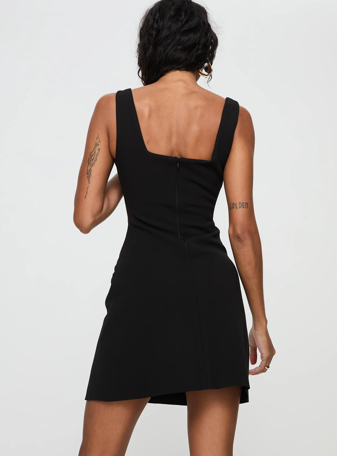 Bombshell Mini Dress Black - TREBLEV