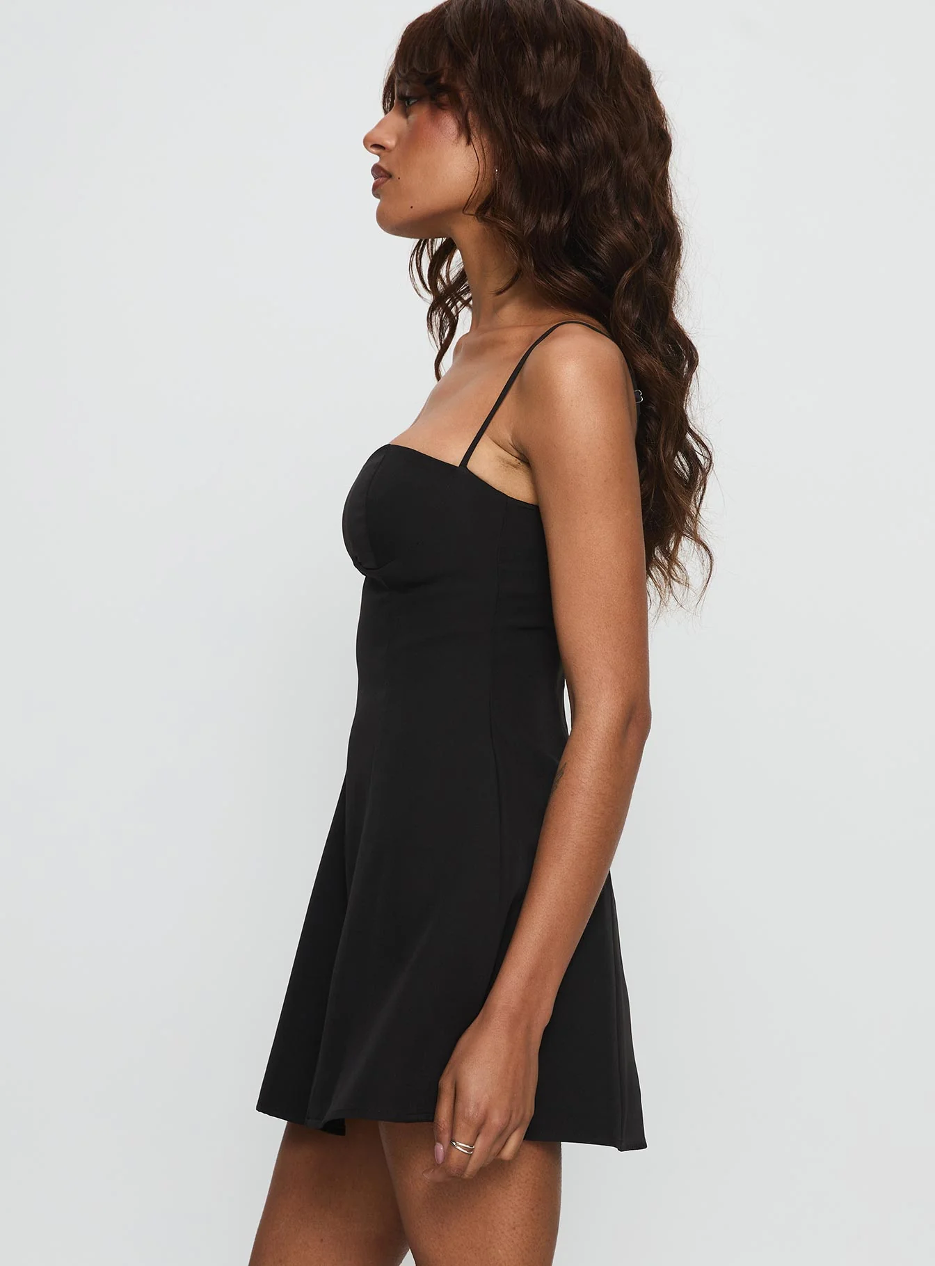 Easy To Love Mini Dress Black - TREBLEV