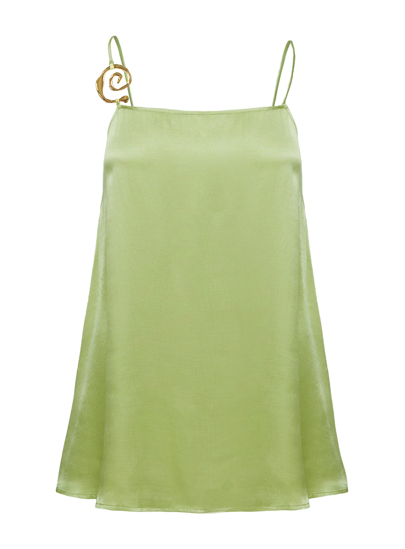 Apple Cider Mini Dress Green - TREBLEV