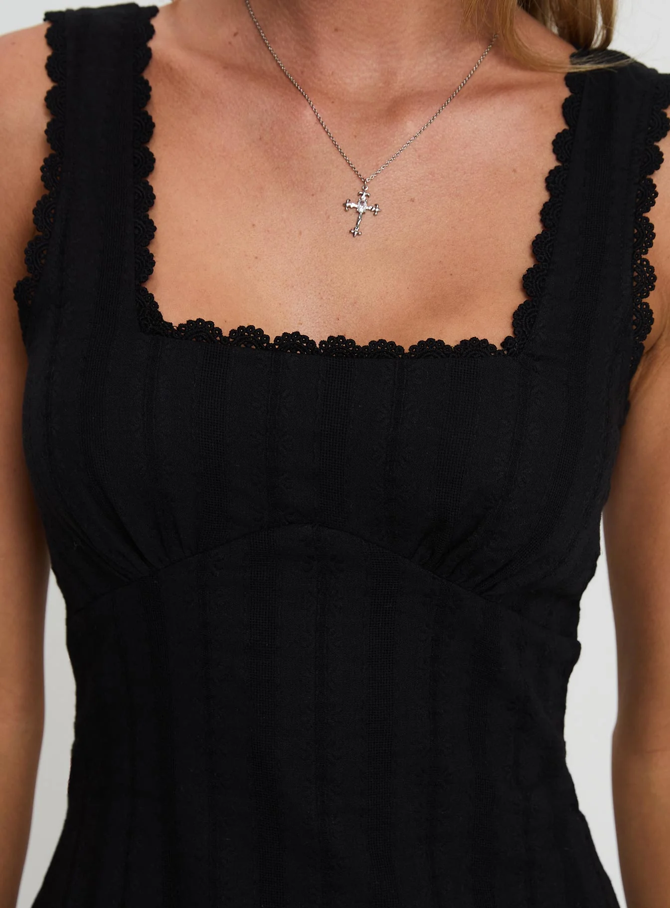 Dasha Mini Dress Black - TREBLEV