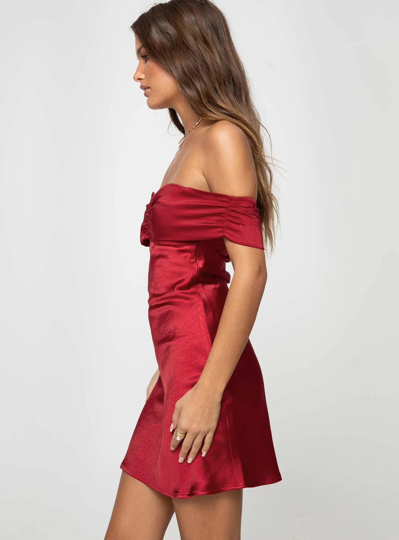 Sadee Mini Dress Red - TREBLEV