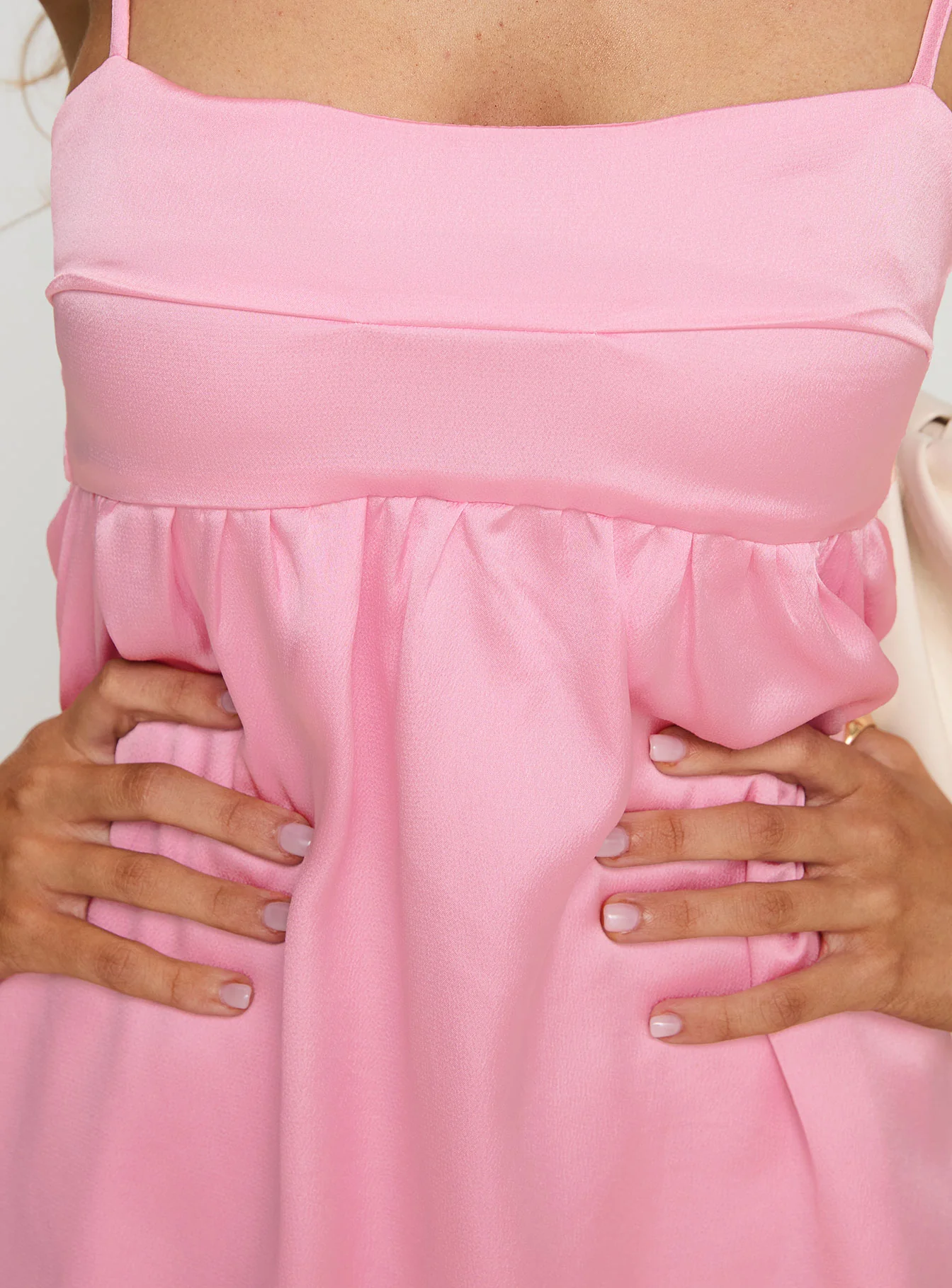 Ortega Mini Dress Pink - TREBLEV