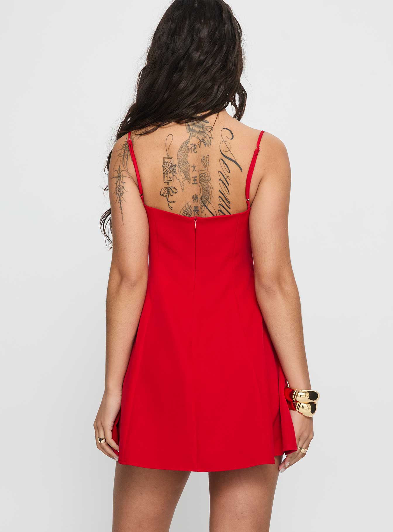Easy To Love Mini Dress Red - TREBLEV