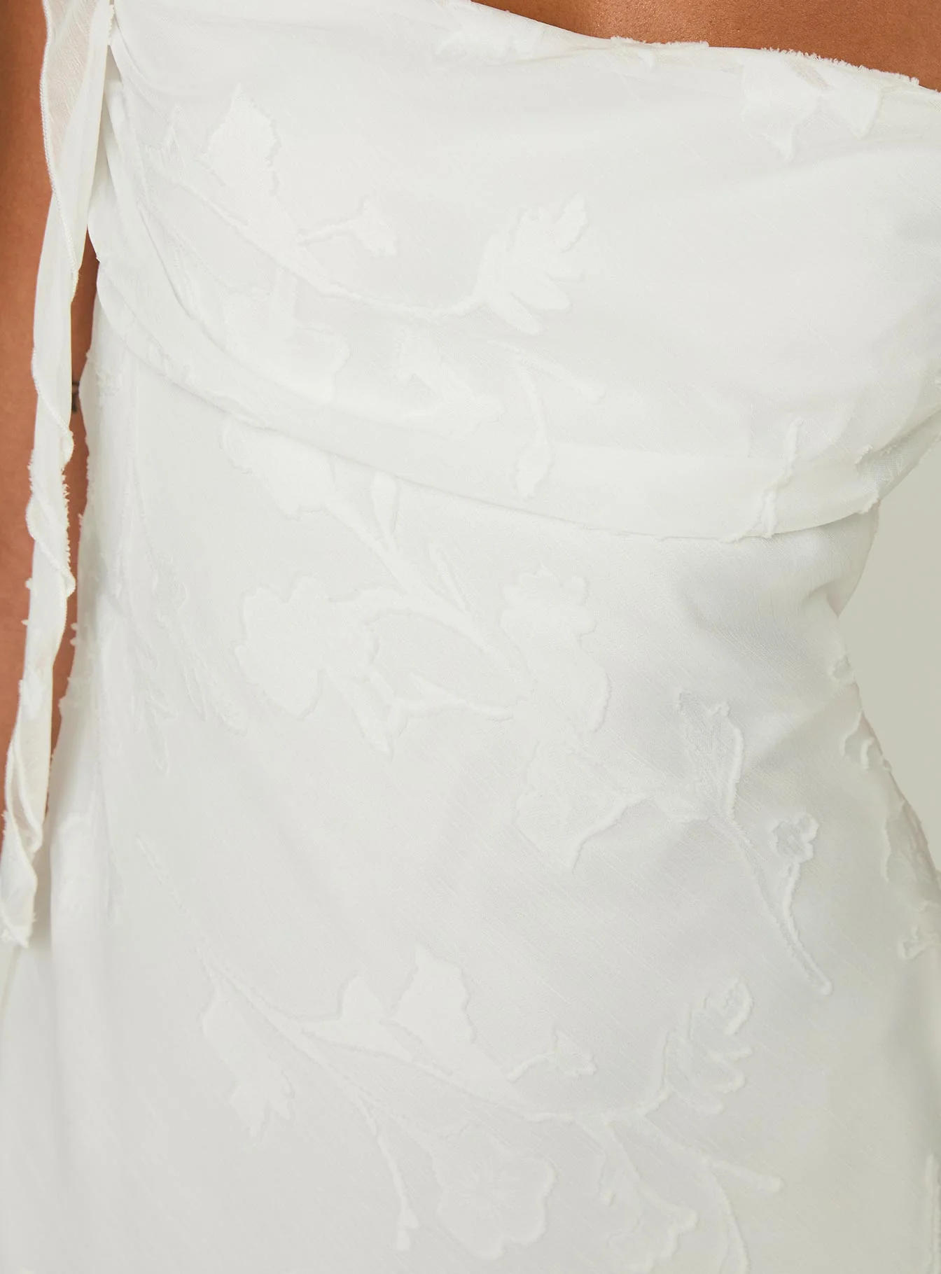 Lanai Mini Dress White Floral - TREBLEV