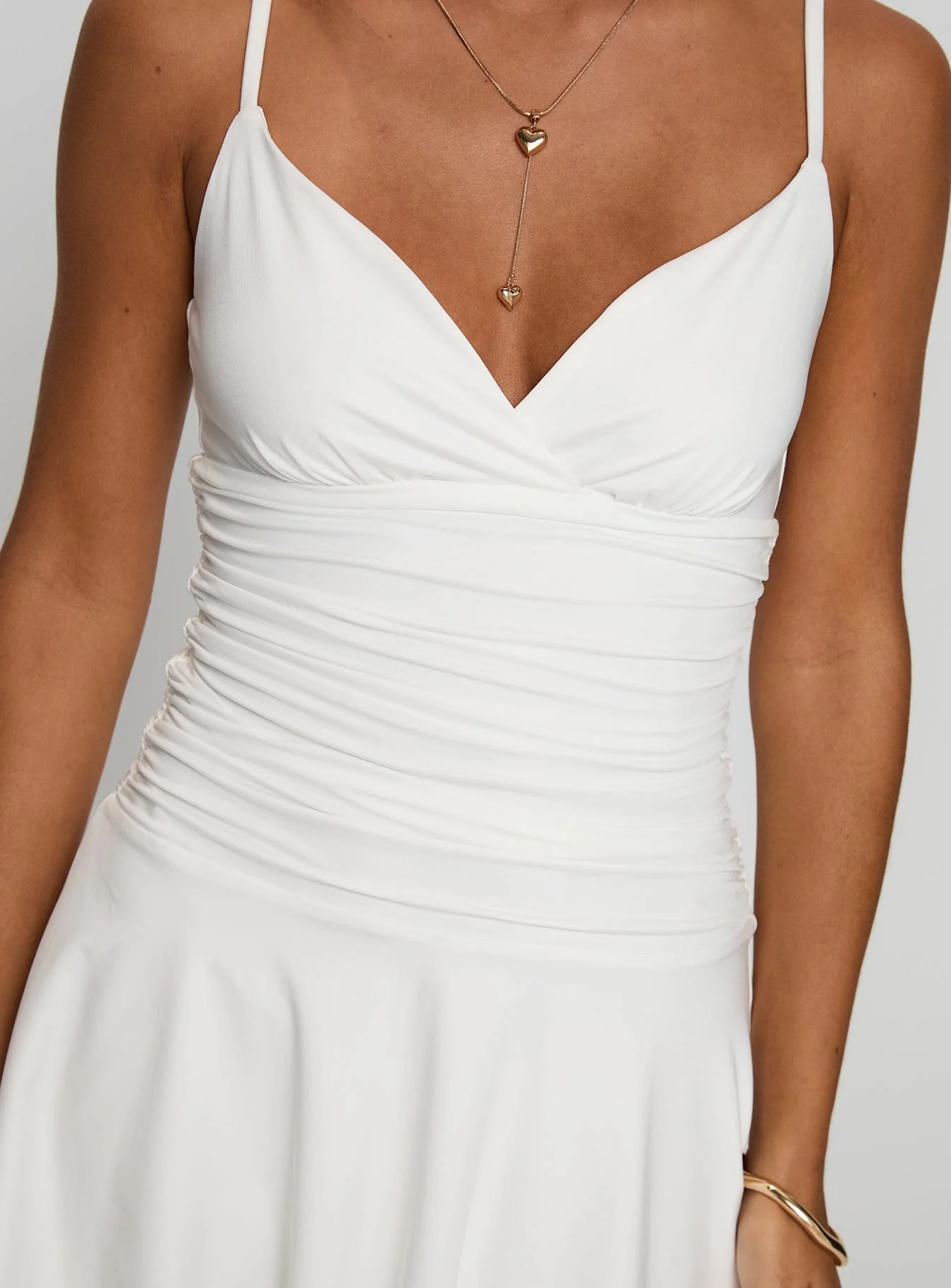 Andersson Mini Dress White - TREBLEV