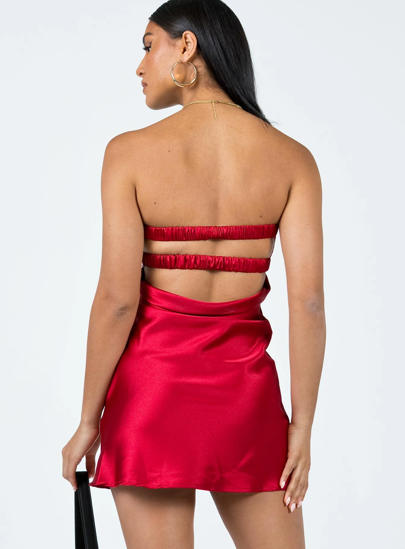 Shellie Mini Dress Red - TREBLEV