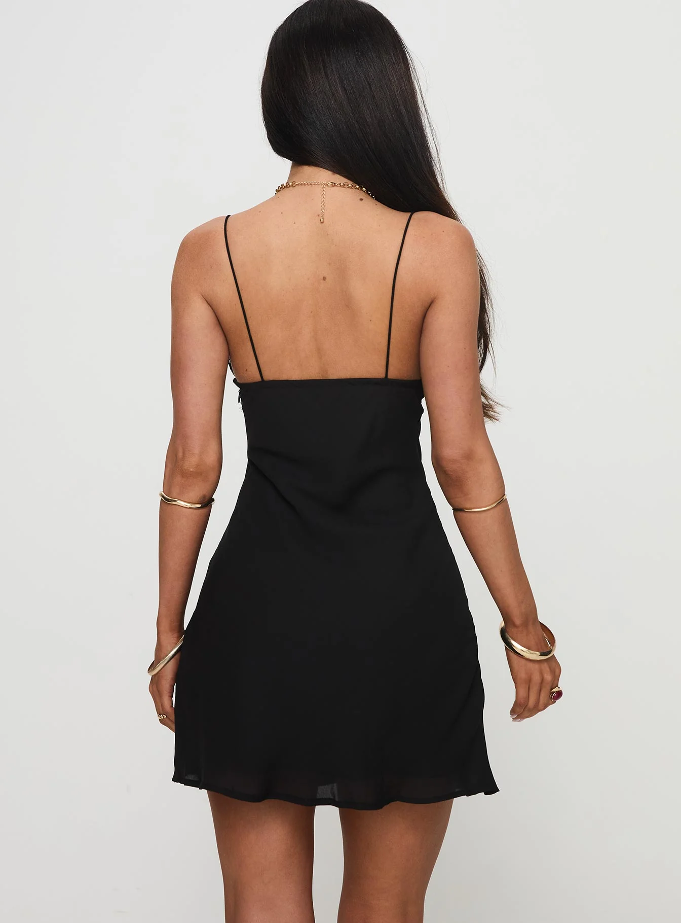 Artea Mini Dress Black - TREBLEV