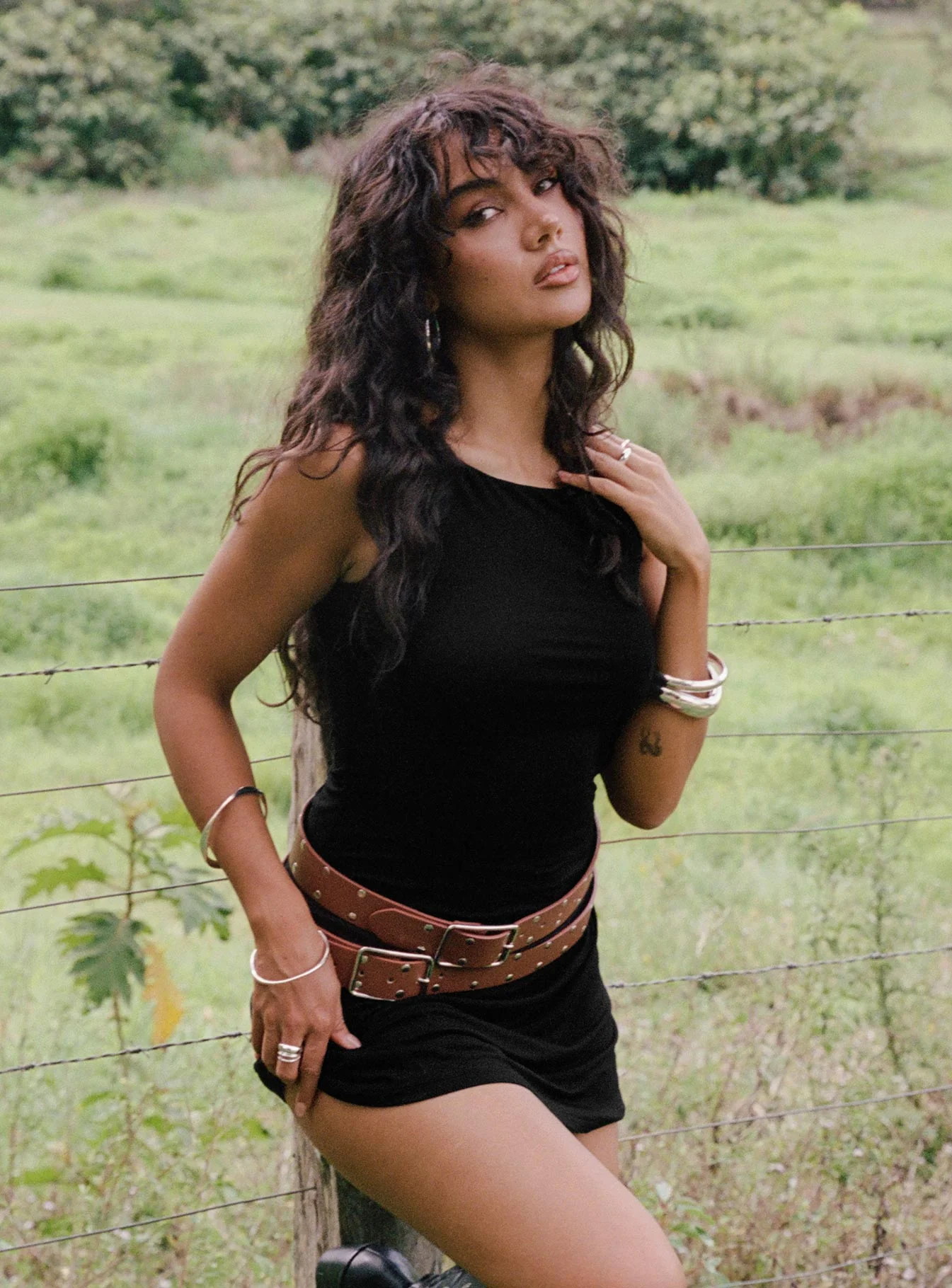 Karreey Mini Dress Black - TREBLEV