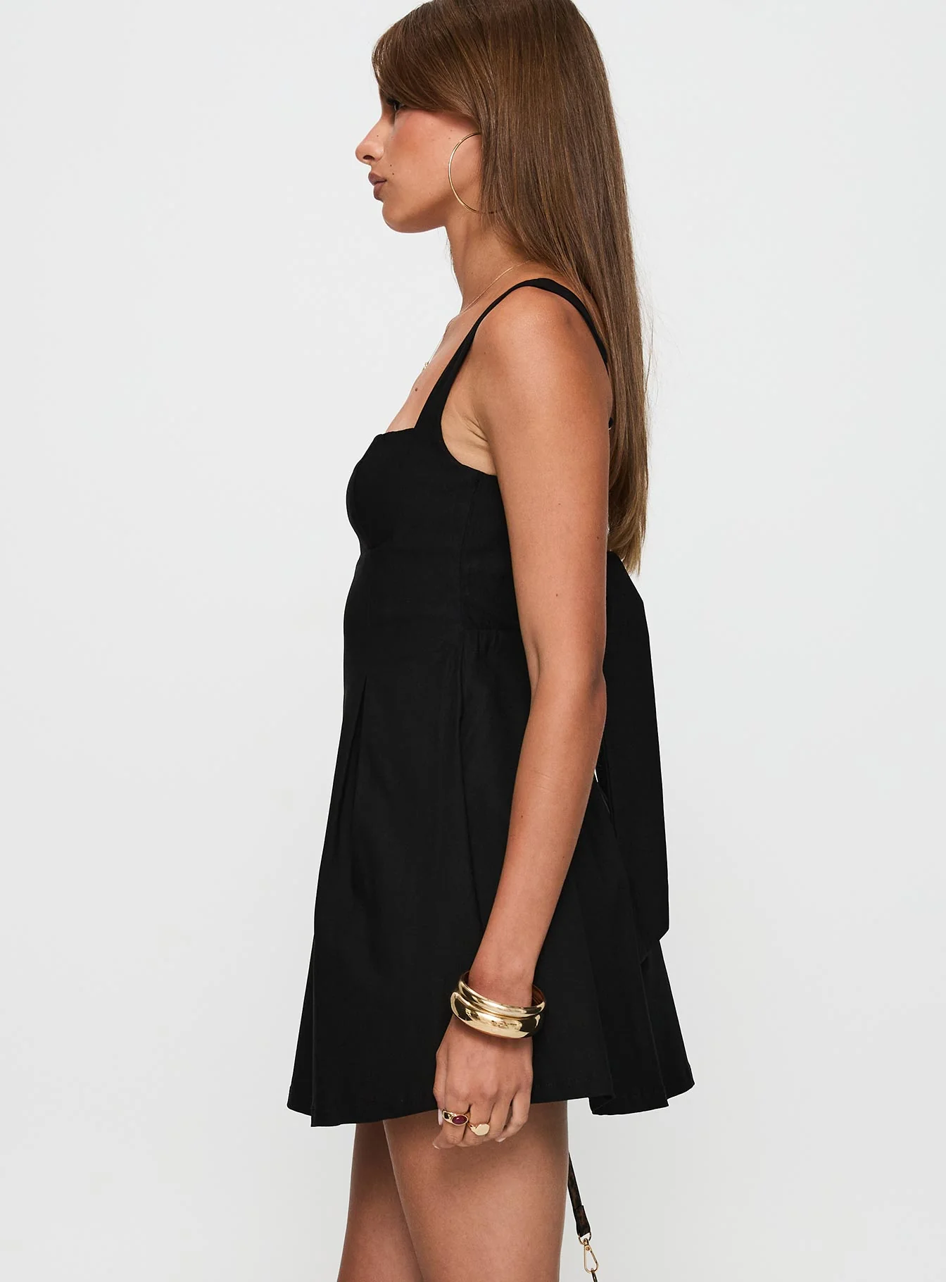 Xanthus Mini Dress Black - TREBLEV
