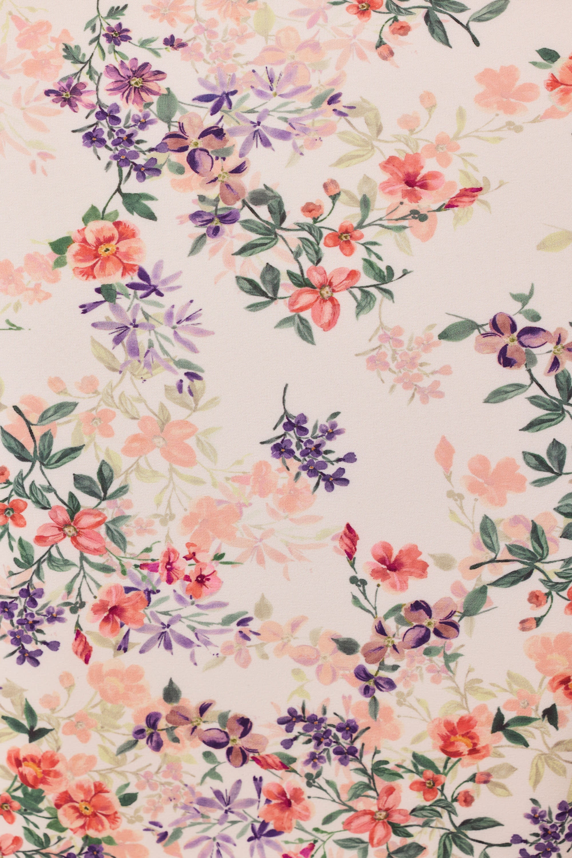 Layered Bra-Detail Fishtail Midaxi Dress in Primrose Floral Print - TREBLEV