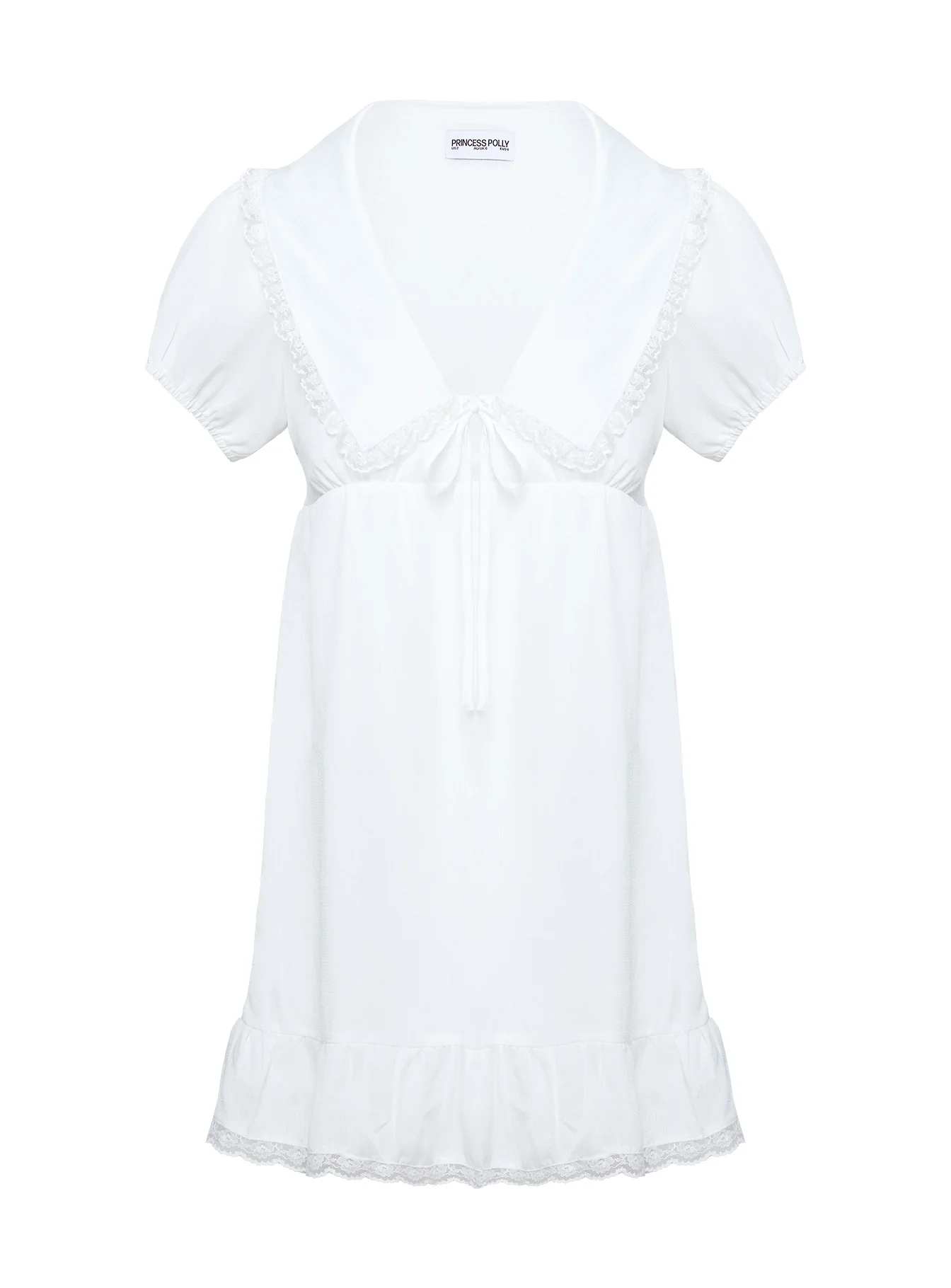 Penelofie Mini Dress White - TREBLEV