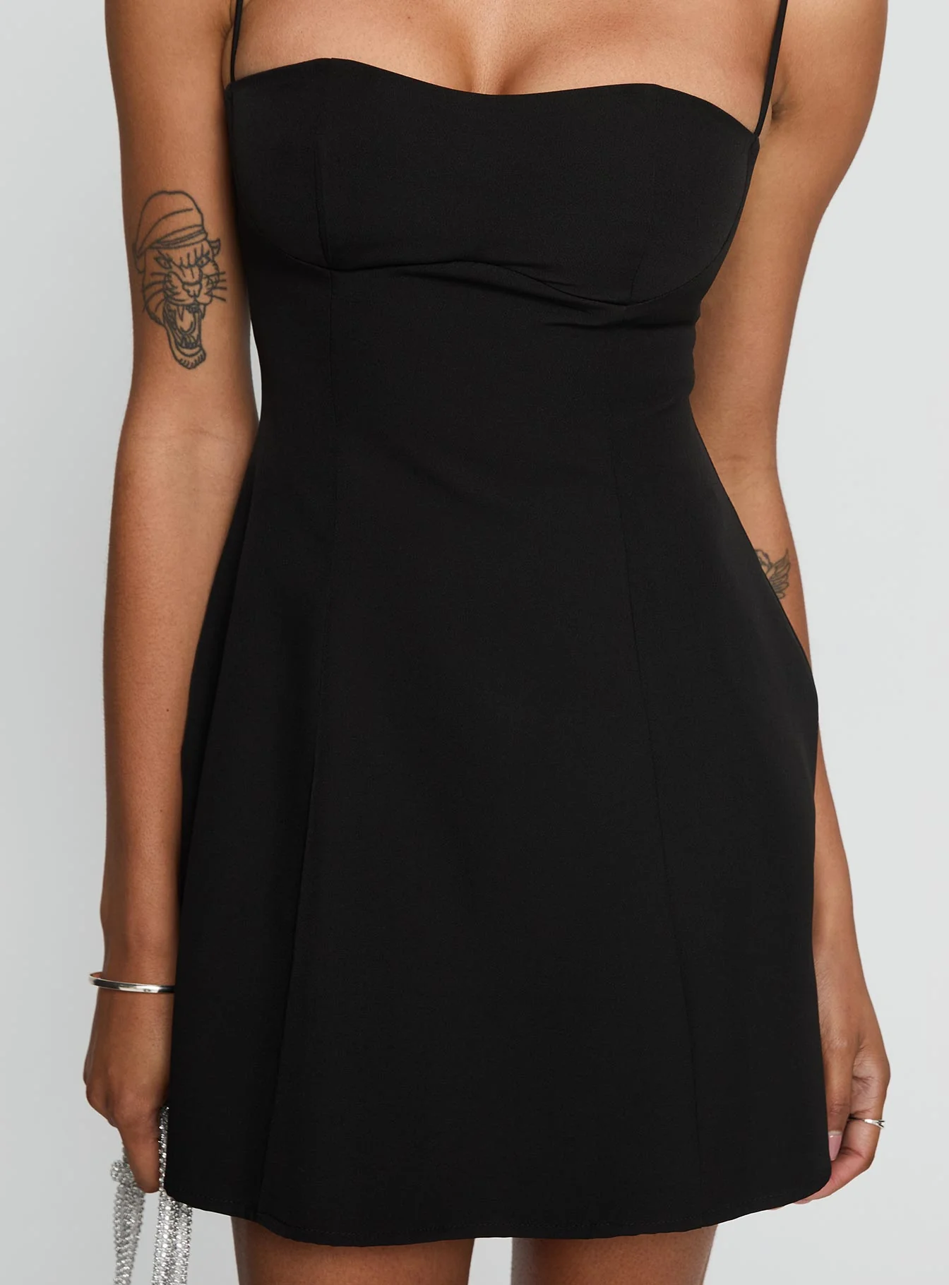 Easy To Love Mini Dress Black - TREBLEV