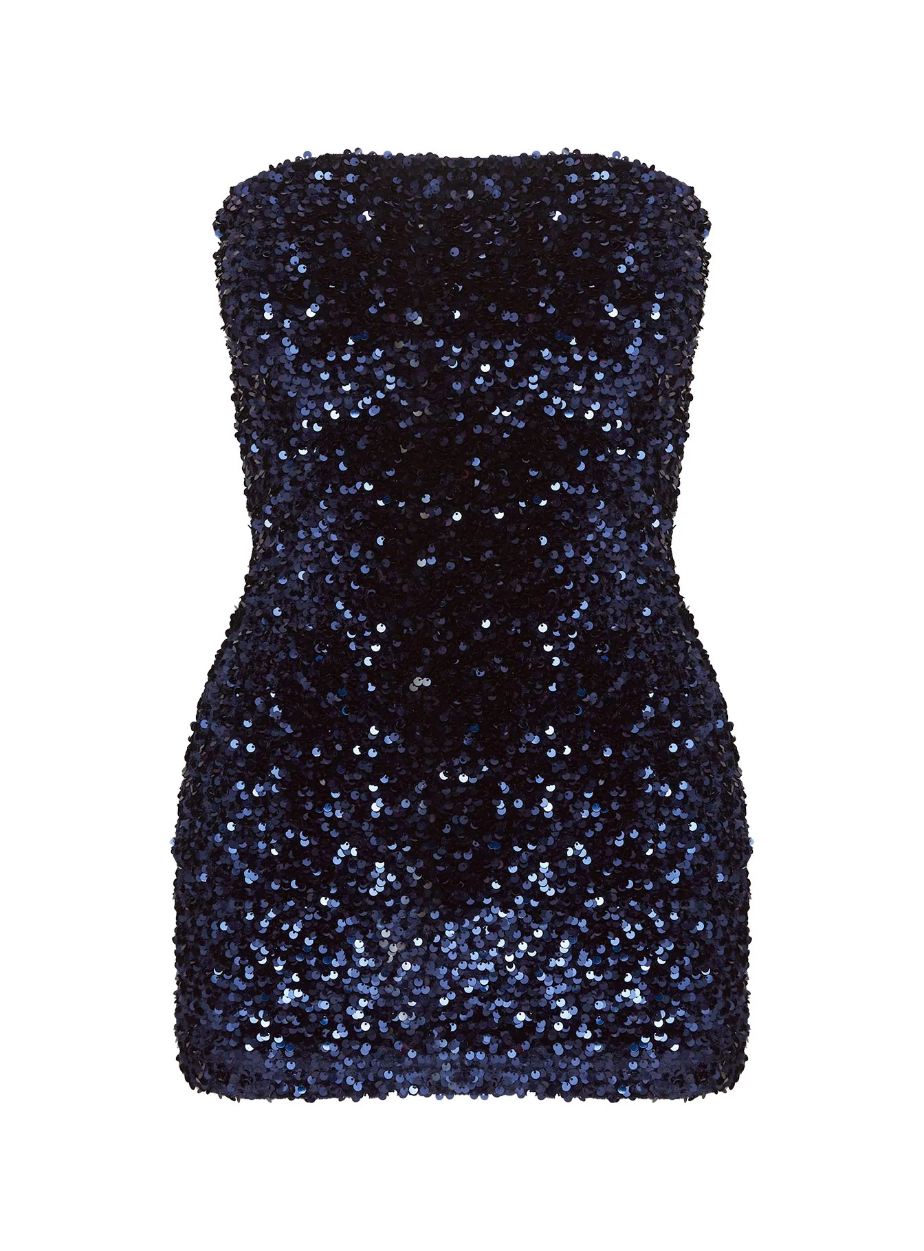 Eldoni Strapless Mini Dress Navy - TREBLEV
