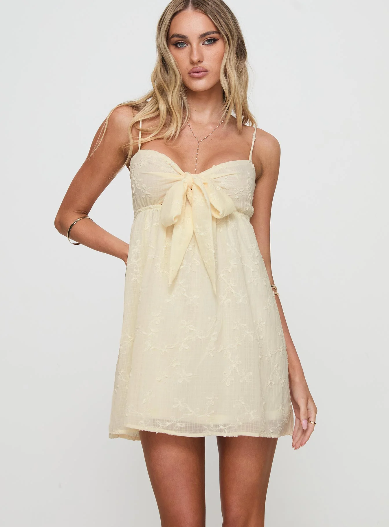 Granno Mini Dress Lemon - TREBLEV