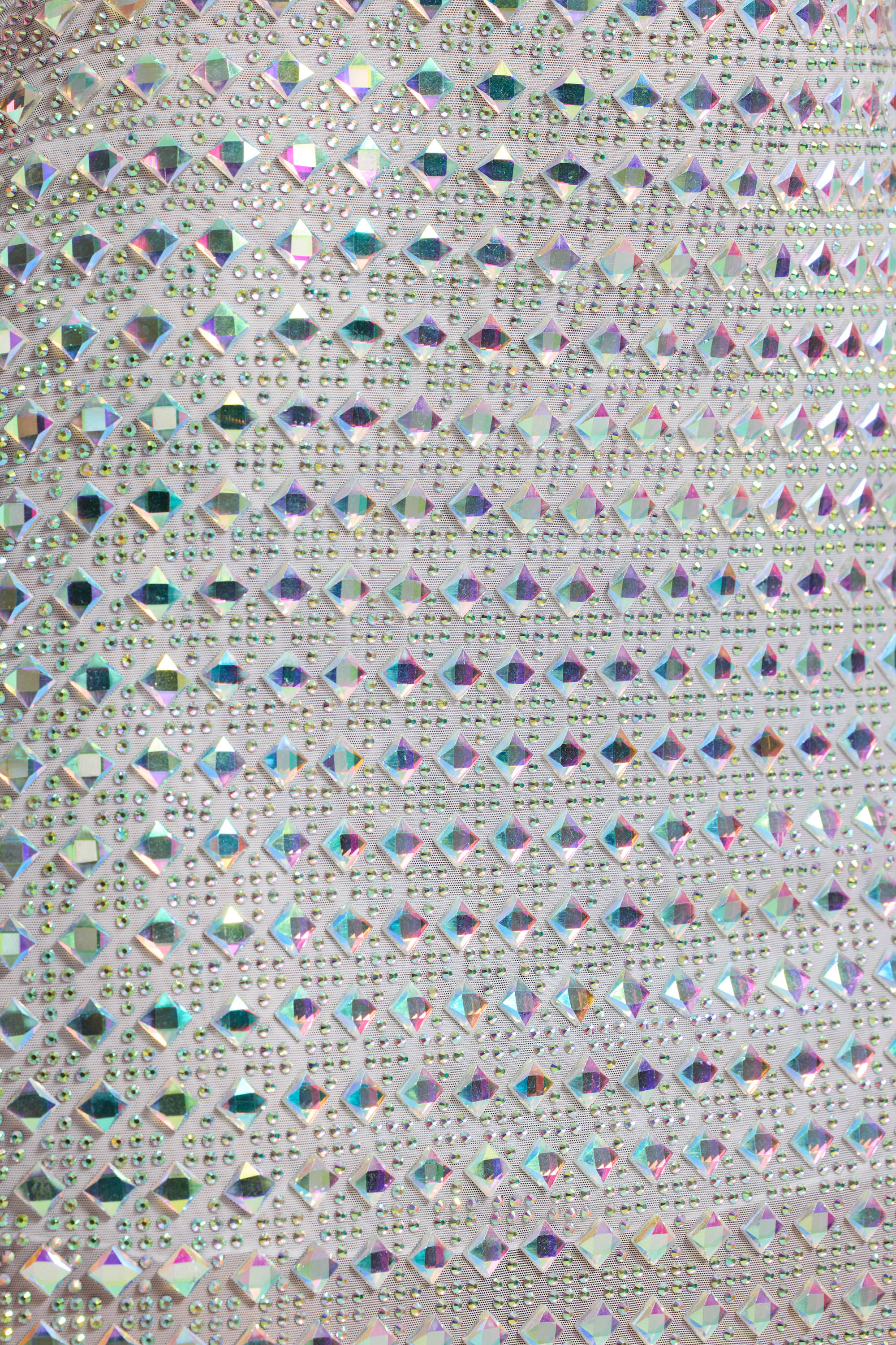 Embellished A-Line Mini Dress in Silver - TREBLEV