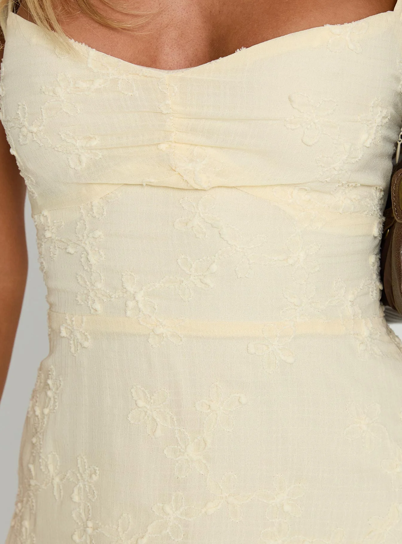 Landon Mini Dress Lemon - TREBLEV