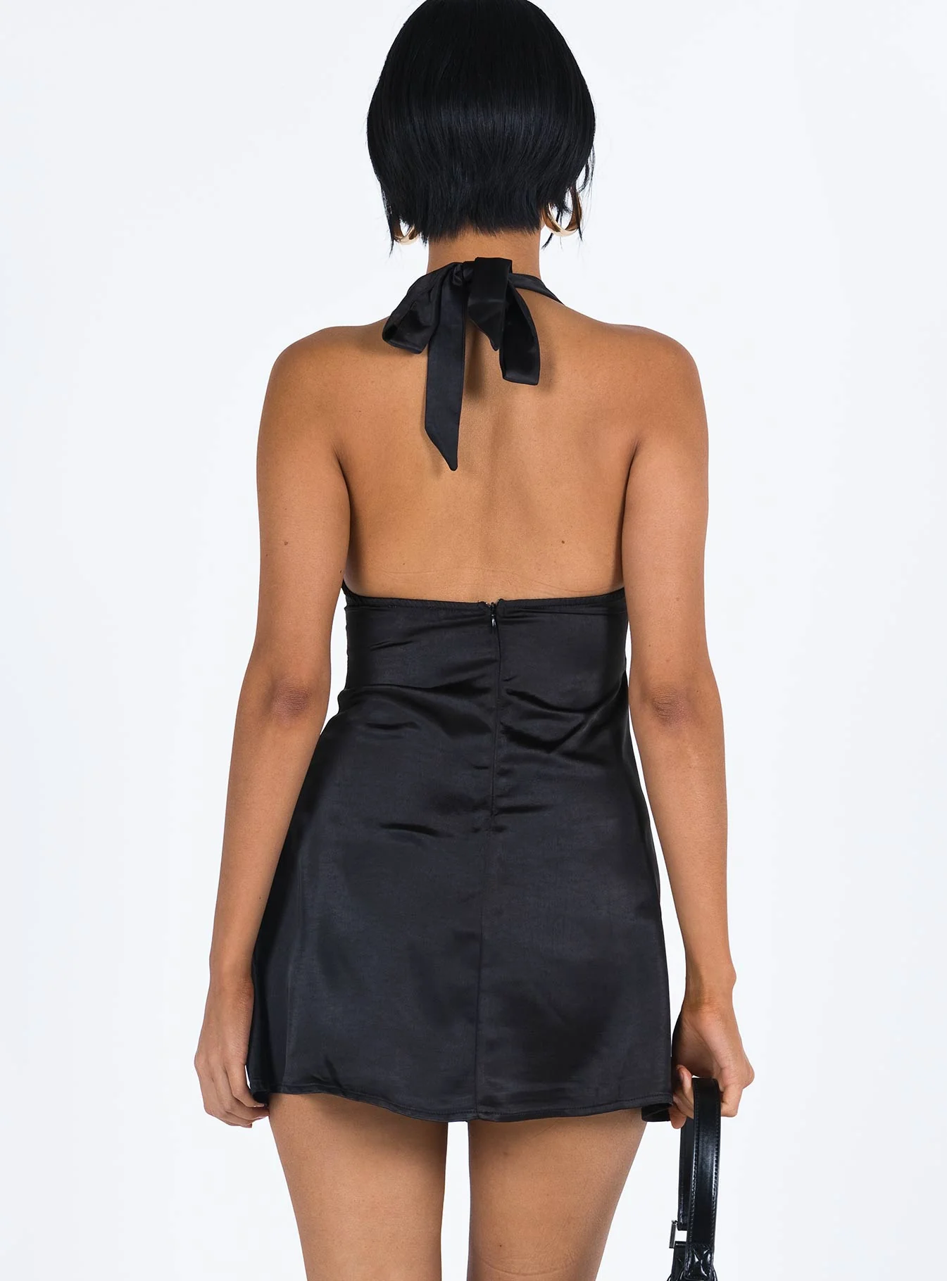 Lanier Mini Dress Black - TREBLEV