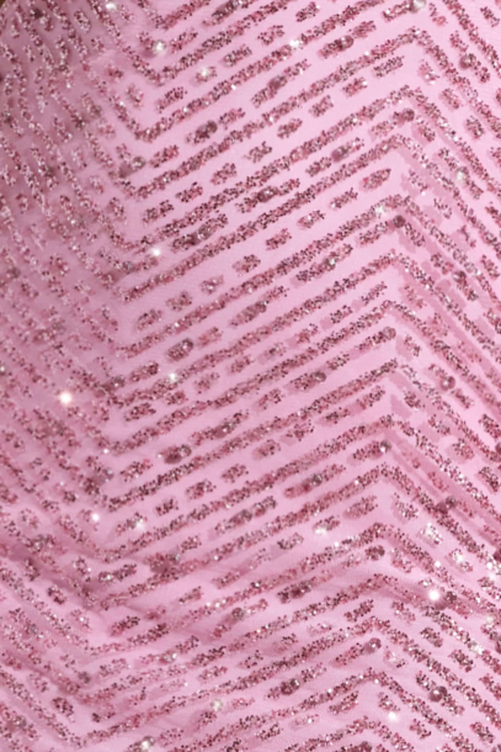 Embellished Cowl-Neck Maxi Dress in Pink - TREBLEV