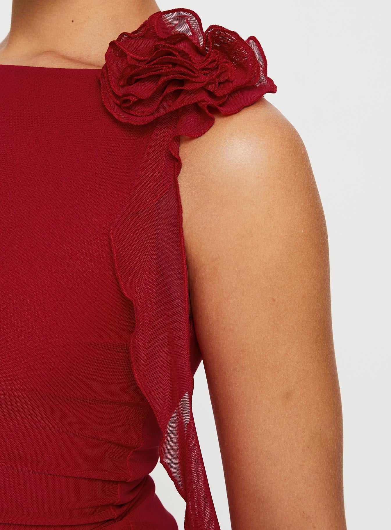 Lorello Mini Dress Red - TREBLEV