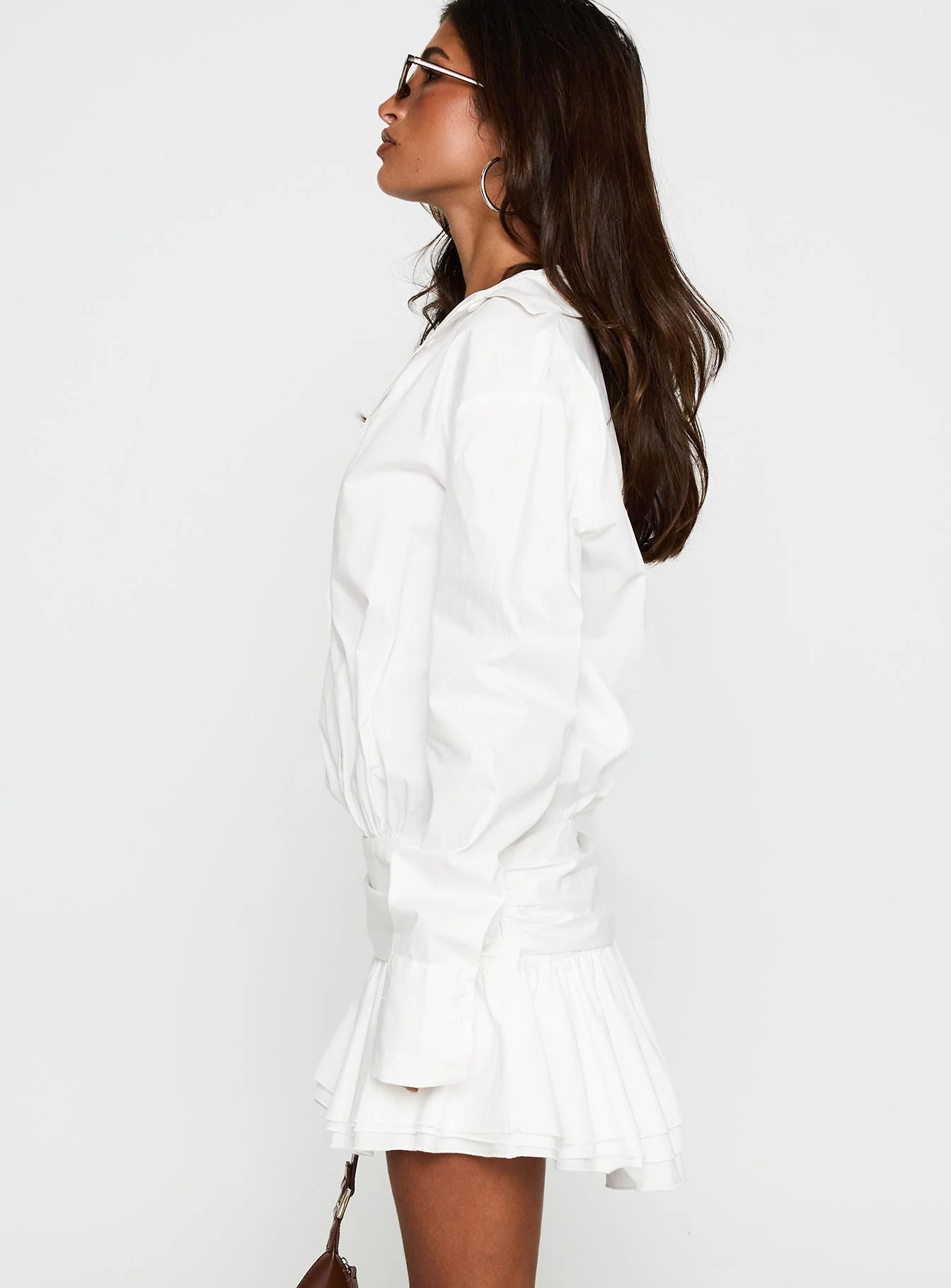 Girls Girls Girls Mini Dress White - TREBLEV