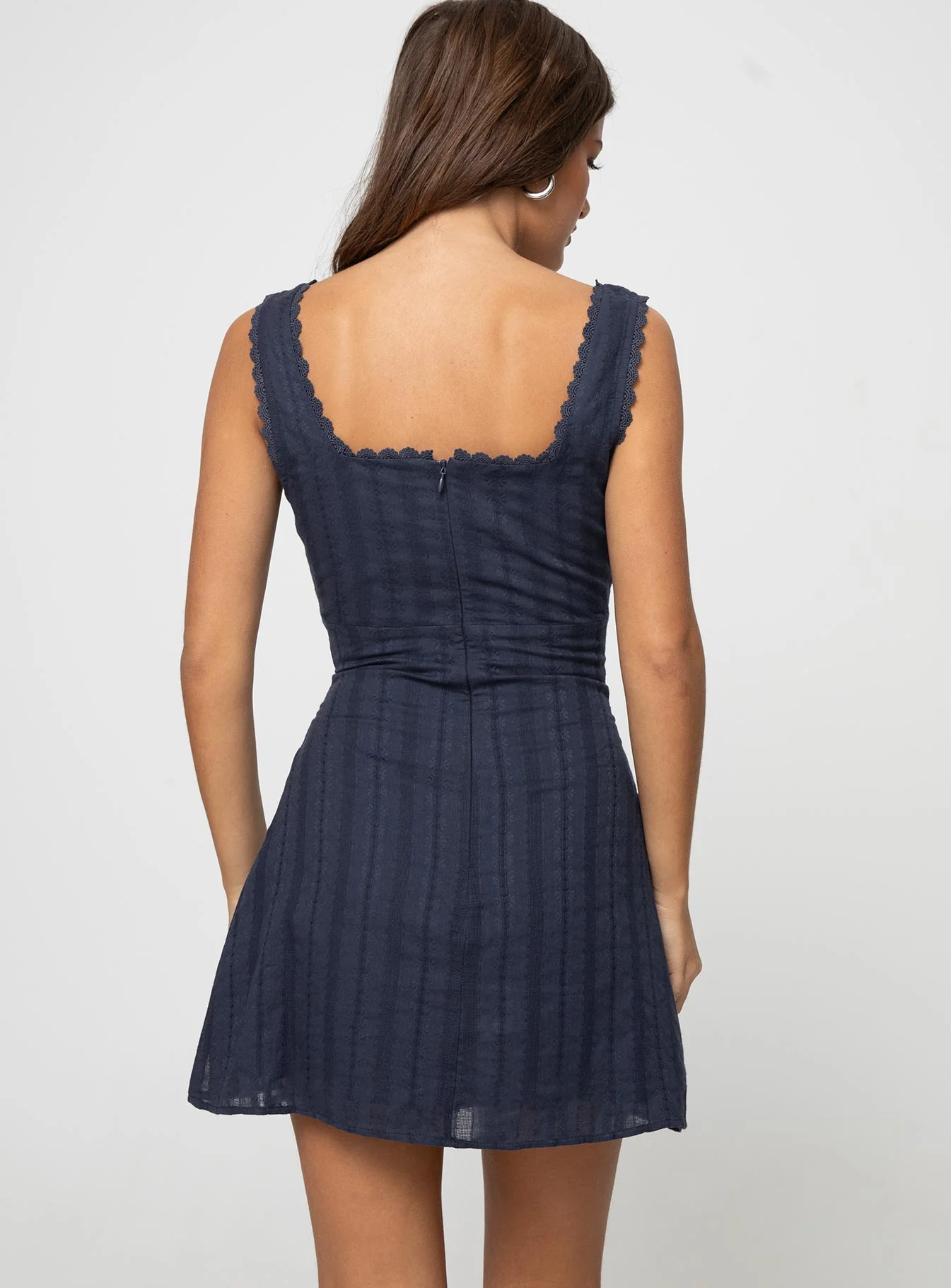 Dasha Mini Dress Navy - TREBLEV