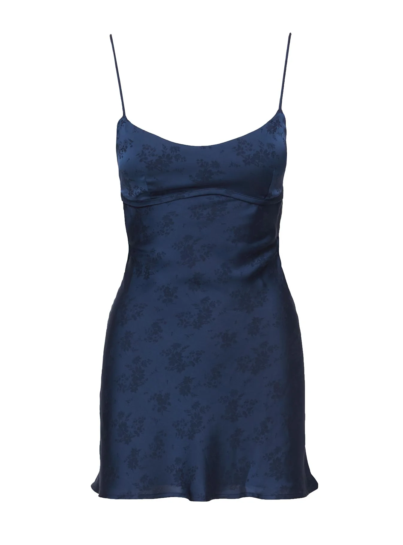 Clemence Mini Dress Navy - TREBLEV