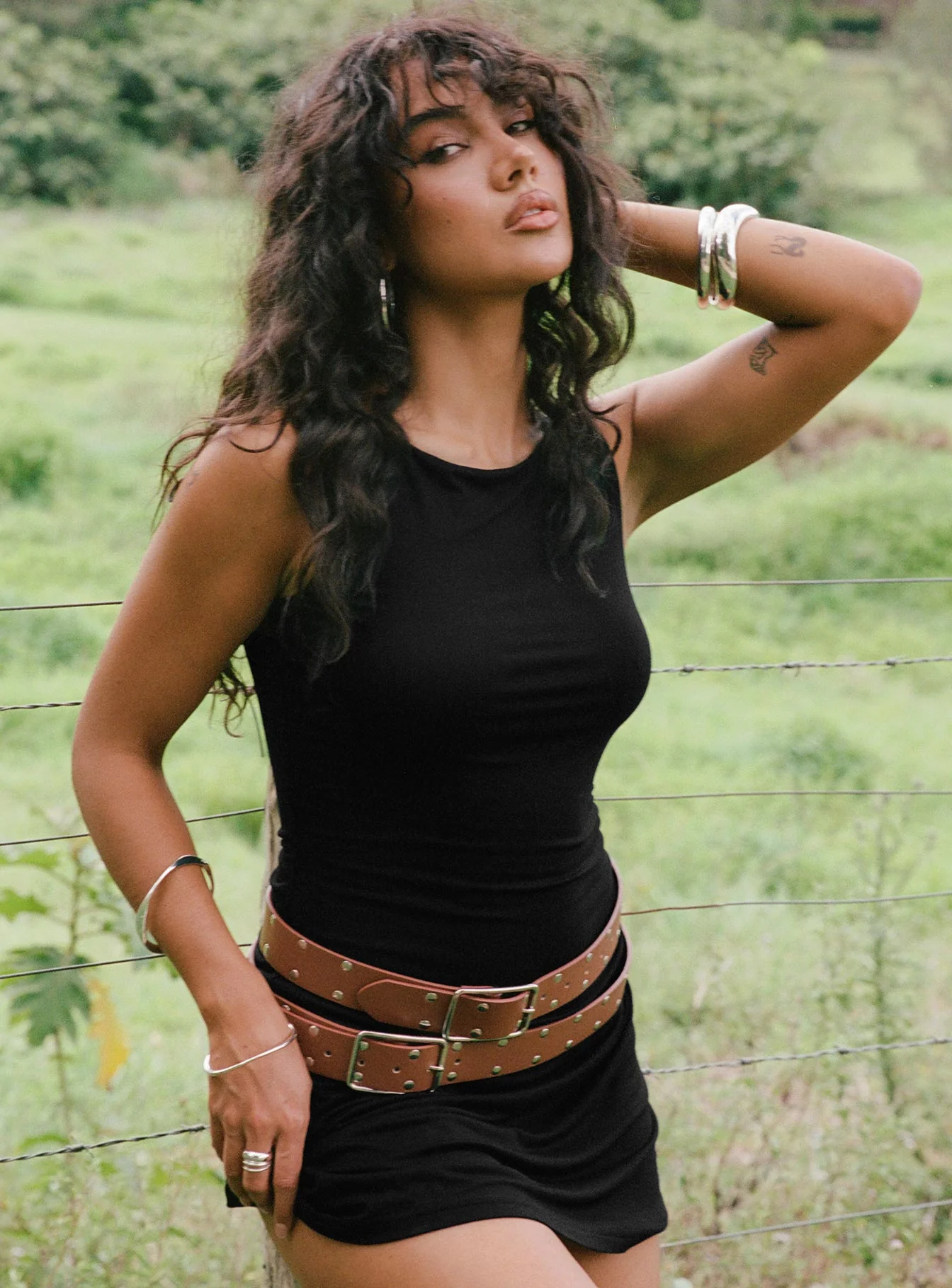 Karreey Mini Dress Black - TREBLEV