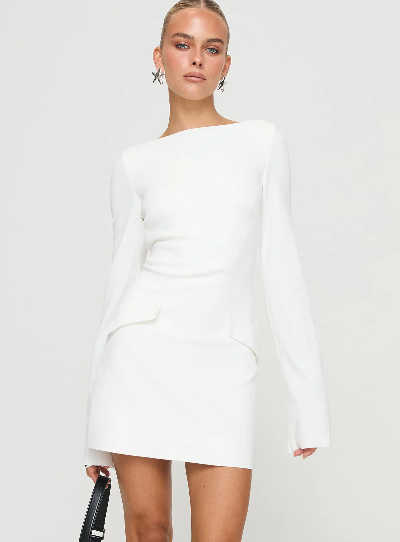Carters Long Sleeve Mini Dress White - TREBLEV