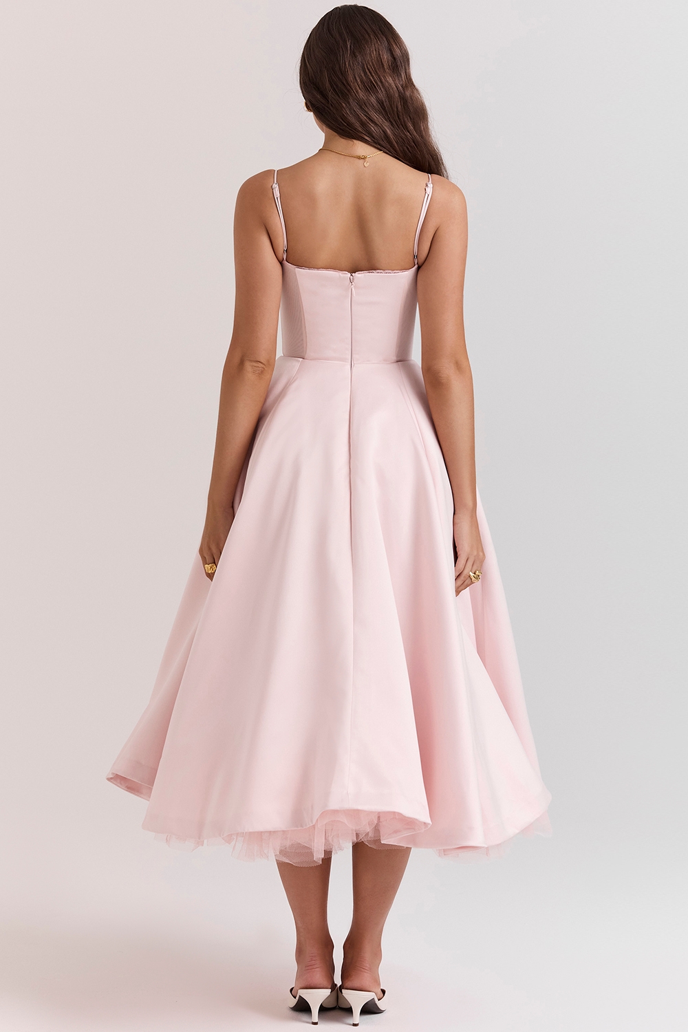 Ballerina Pink Midi Dress - TREBLEV