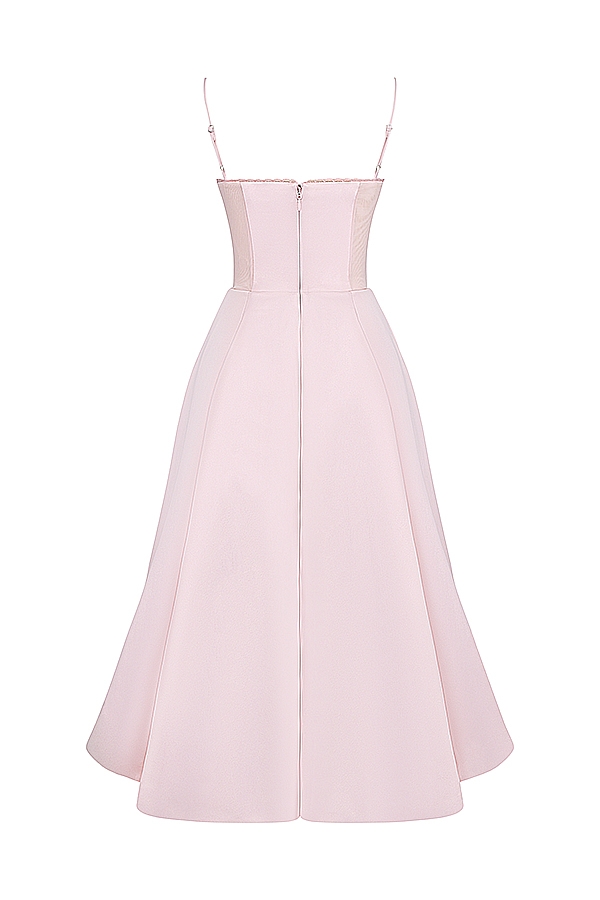 Ballerina Pink Midi Dress - TREBLEV
